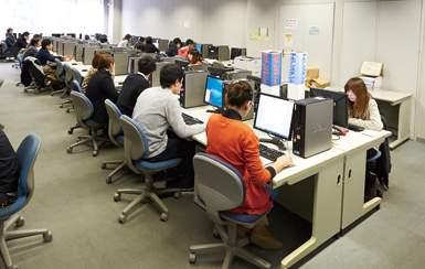 Computer Room equiped with approximately 140 computers. 