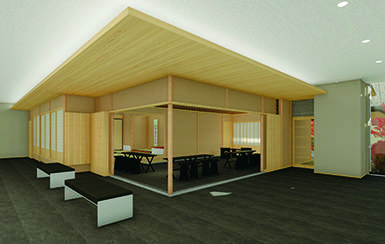 A traditional Japanese tea room where students can deepen their understanding of Japanese culture.