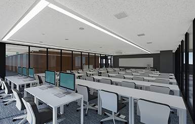 The campus is equipped with various sized classrooms, high-speed Wi-Fi and a state-of-the-art computer lab. 