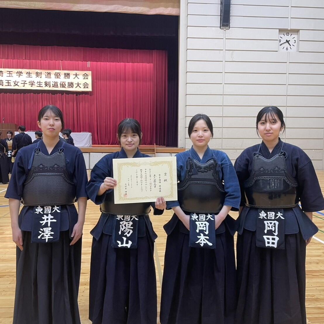 女子団体戦準優勝 出場選手